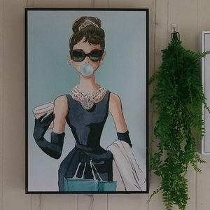 Oliver Gal Audrey Hepburn Bubblegum